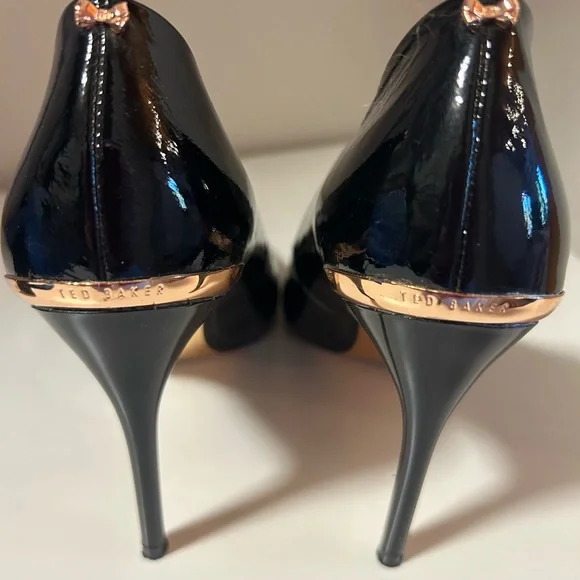 Ted Baker Black Patent Heels - Picture 3 of 3